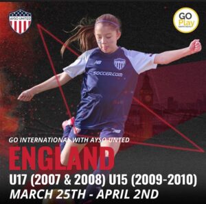 International Girls Tour to England